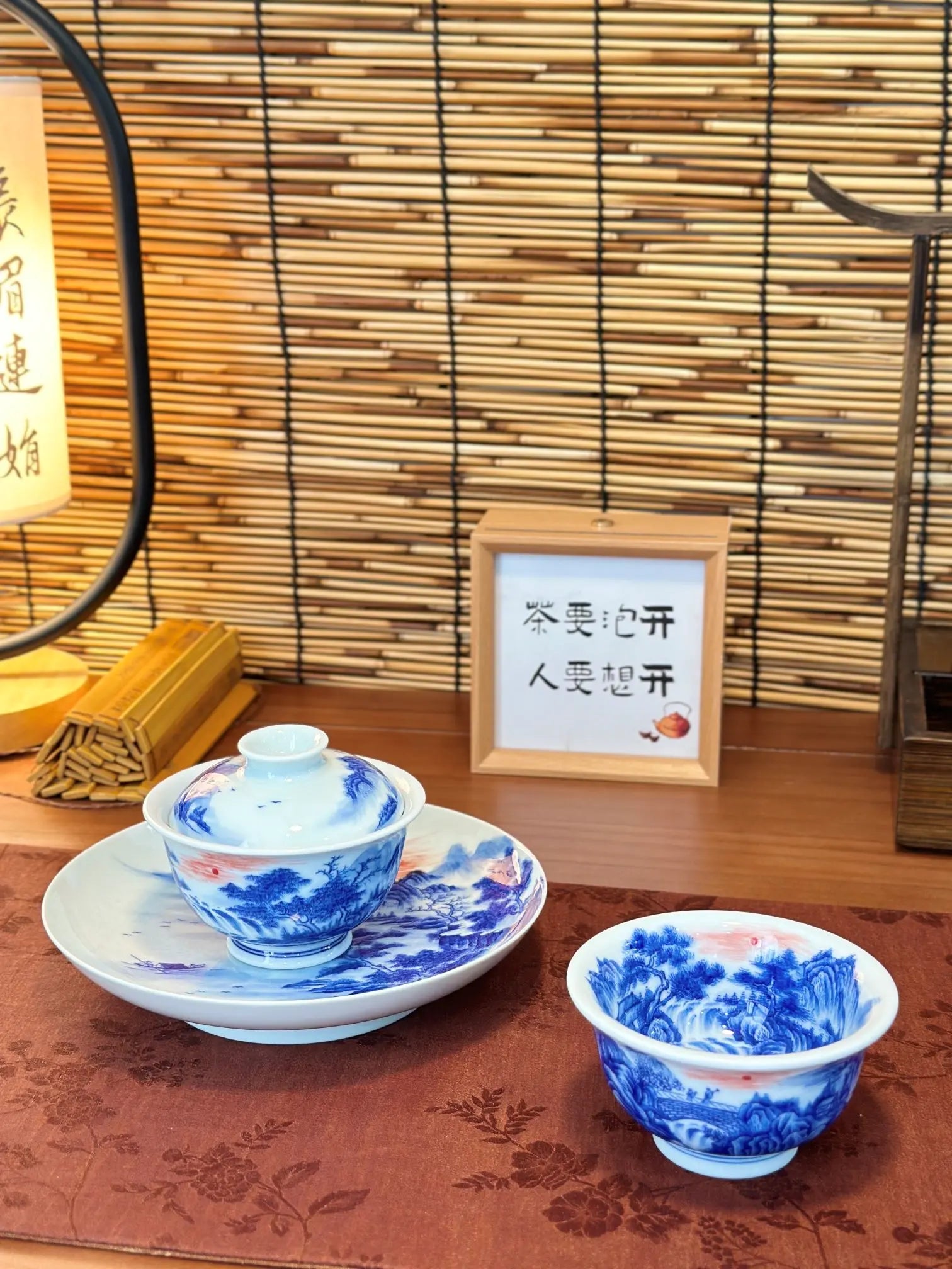 Hand-Painted Blue and White Porcelain – “Rising Sun” Collection from Jingdezhen My Store