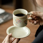 Ru Kiln “Golden Koi” Coffee & Afternoon Tea Cup – Ivory Glaze My Store