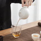 Dehua Jade White Porcelain Teapot – Handmade Elegance in Pure White My Store