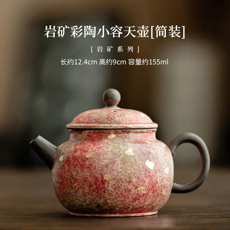 Handcrafted Mineral Clay Small Teapot — Wabi-Sabi Ceramic Teaware My Store