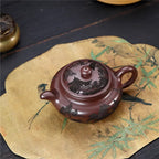 Hand-Carved Zisha Teapot – Purple Clay My Store