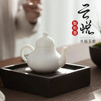 Dehua White Jade Porcelain Teapot – Sheep-Fat Ivory Elegance My Store