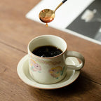 Ru Kiln “Golden Koi” Coffee & Afternoon Tea Cup – Ivory Glaze My Store