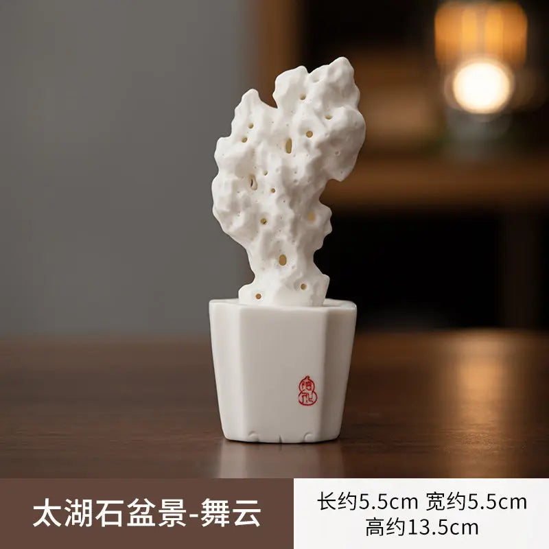 Lakeside Zen Landscape Ceramic Sculpture – Artistic Home Decor My Store