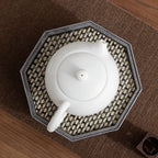 Dehua Jade White Porcelain Teapot – Handmade Elegance in Pure White My Store