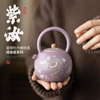 Ru Kiln Silver-Inlaid “Peony & Entwined Lotus” Harmony Teapot My Store