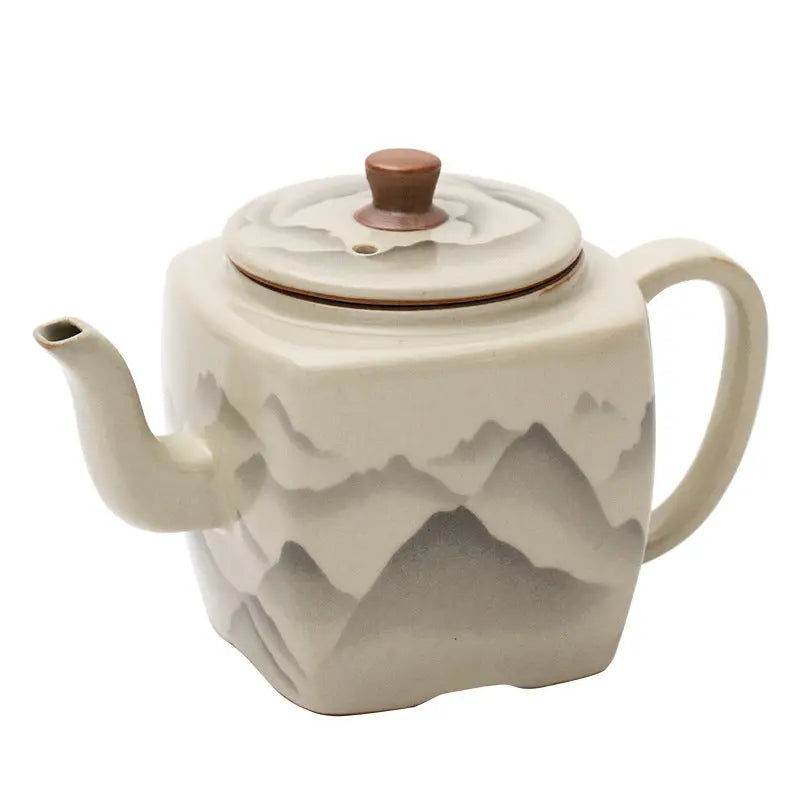 Ru Kiln “Mountains in Bloom” Square Teapot My Store