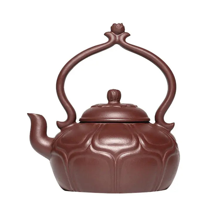 Large-Capacity Lotus Handle Yixing Zisha Teapot – 390ml My Store