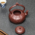 Large-Capacity Lotus Handle Yixing Zisha Teapot – 390ml My Store