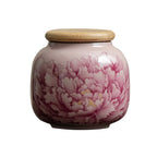 Ru Kiln “Peony” Tea Canister – Handcrafted Porcelain My Store
