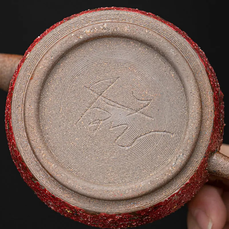 Handcrafted Mineral Clay Teapot with Gold Detailing — Artisanal Wabi-Sabi Teaware My Store