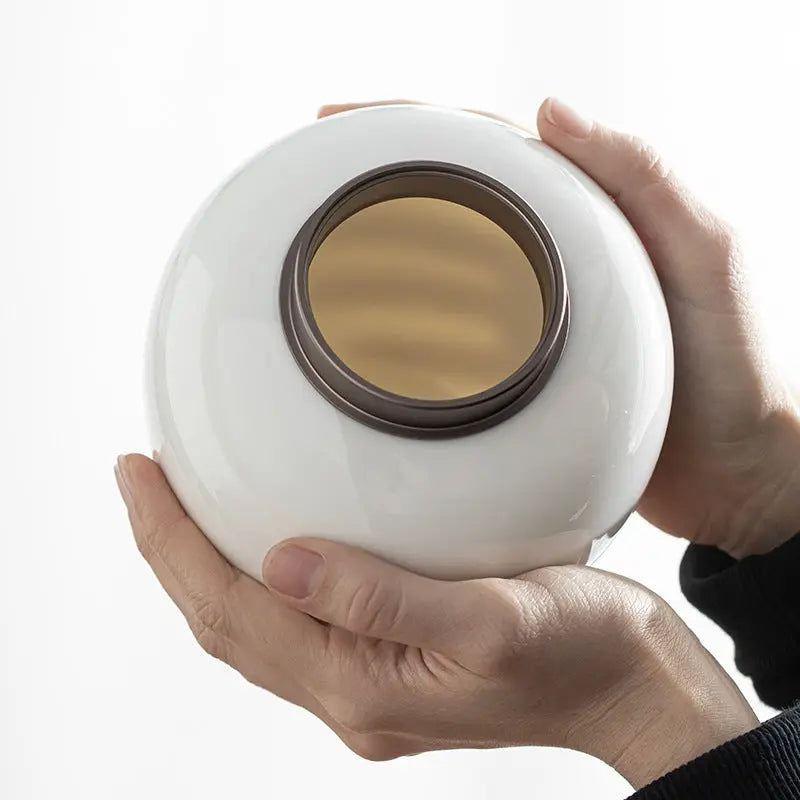 Dehua Jade White Porcelain Tea Canister – Handcrafted Elegance in Pure Porcelain My Store