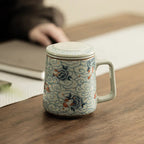 Ru Kiln “Auspicious Rabbit & Cloud” Ceramic Mug – Harmony and Fortune in Every Sip My Store