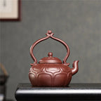 Large-Capacity Lotus Handle Yixing Zisha Teapot – 390ml My Store