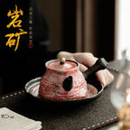 Wabi-Sabi Mineral Clay Side-Handle Teapot — Handcrafted Ceramic Teaware My Store