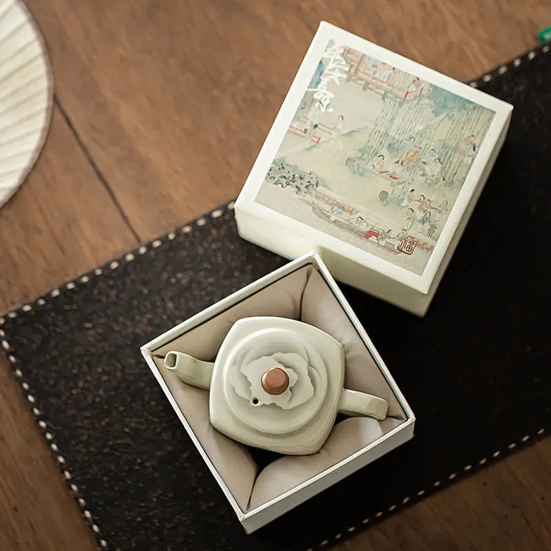 Ru Kiln “Mountains in Bloom” Square Teapot My Store