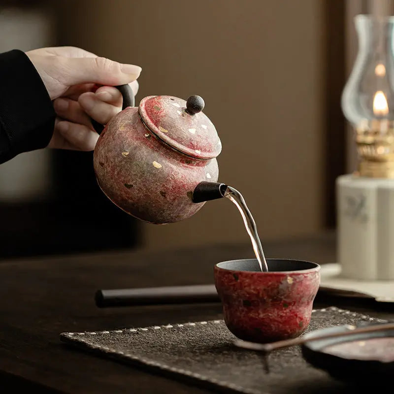 Handcrafted Mineral Clay Small Teapot — Wabi-Sabi Ceramic Teaware My Store
