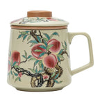 Ru Kiln "Nine Peaches" Office Mug – Chinese Porcelain Elegance My Store