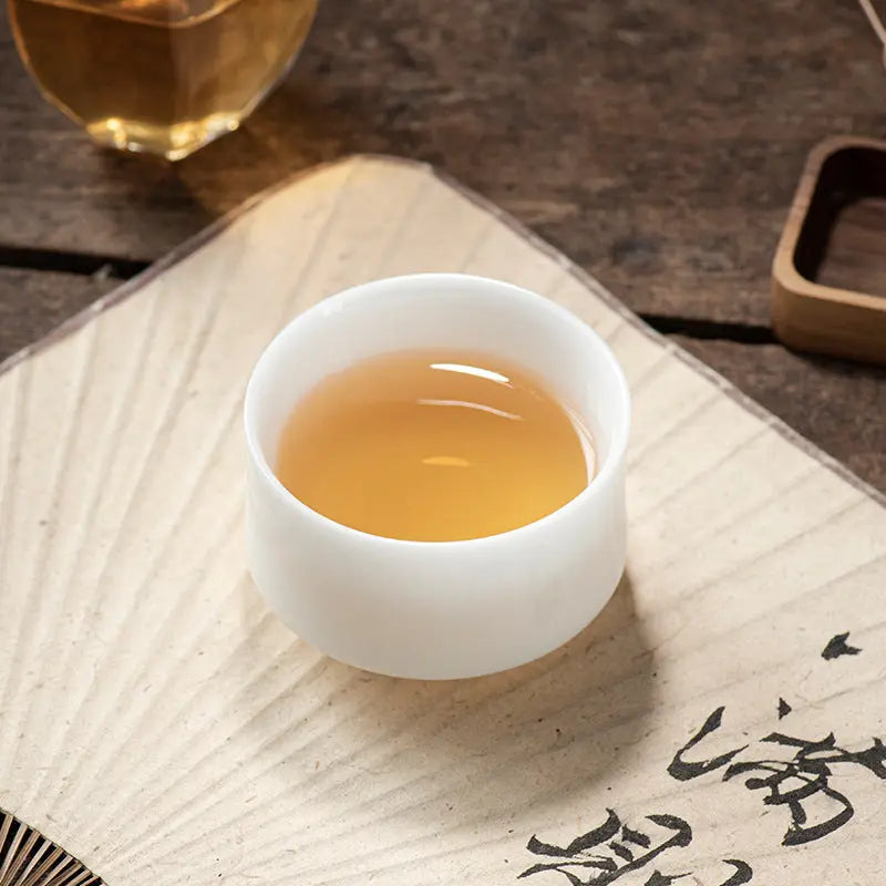Dehua White Porcelain Gongfu Teacup – Jade Porcelain Tasting Cup My Store