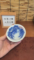Hand-Painted Blue and White Porcelain – “Rising Sun” Collection from Jingdezhen