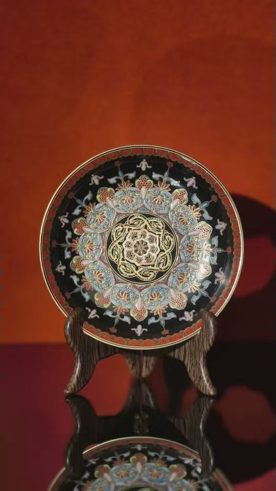 Hand-Painted Enamel Porcelain – “Spirit Serpent” Collection from Jingdezhen
